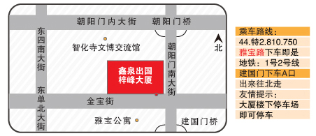 鑫泉出国北京公司地图