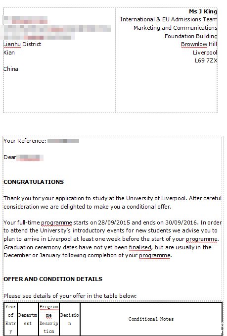 英国利物浦大学高级材料工程专业硕士申请条件