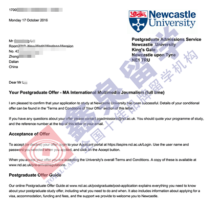 英国纽卡斯尔大学国际多媒体新闻硕士申请条件